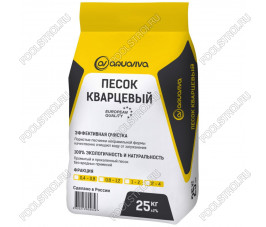 Песок кварцевый 25кг Aquaviva 0,5-0,8 мм