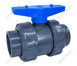 Кран шаровый d50 (уплотнение TPV, остальное EPDM) с муфтовым окончанием AQUAVIVA
