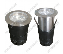 Прожектор в террасу Aquaviva LED (3led 3W 12V AC/DC) Белый теплый