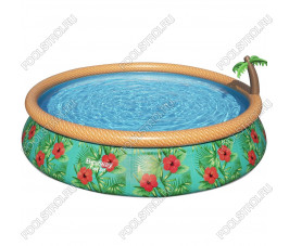 Надувной круглый бассейн Bestway 57416 Paradise Palms (457x84 см) с картриджным фильтром