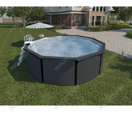 Морозоустойчивые бассейны MAGIC POOL (5,5х1,32м) (цвет ротанг)