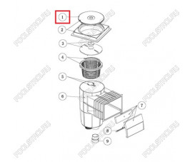Крышка для скиммеров Aquaviva серии EM0130/EM0140/RO-7