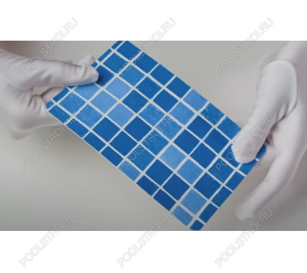 Пленка ПВХ 1.65х25.00м «Alkorplan-3000». «Byzance Blue».  мозаика неразмытая