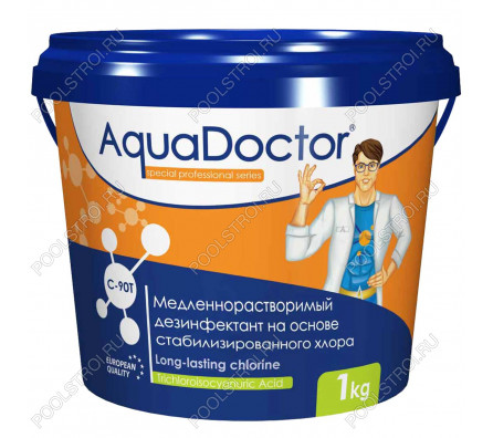 Медленный хлор AquaDoctor C-90T в таблетках 1кг