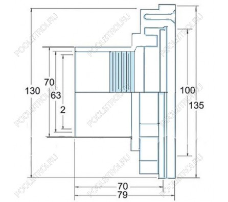 Форсунка заборная Hayward 3318 2